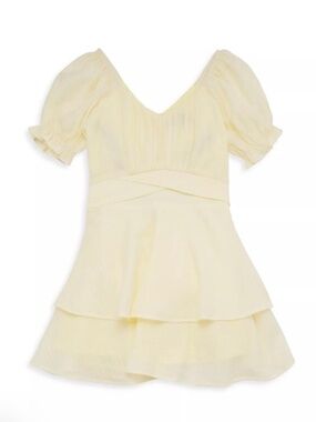 KATIE J TWEEN BUTTER YELLOW DELILAH DRESS